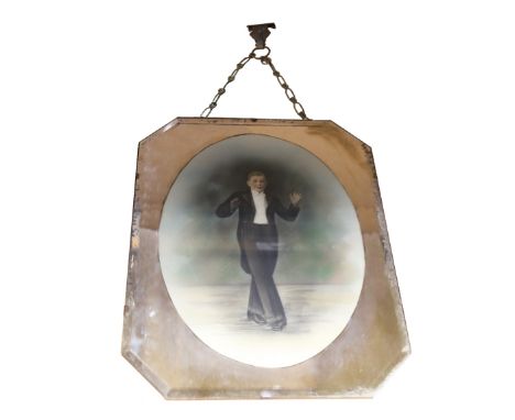 A late 1930s crayon heightened photograph of the young Eric Bartholomew (Morecambe) aged 10 years old performing in white tie