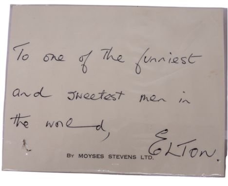 An outpouring of love. An extensive collection of condolence letters & cards following the death of Eric Morecambe, including