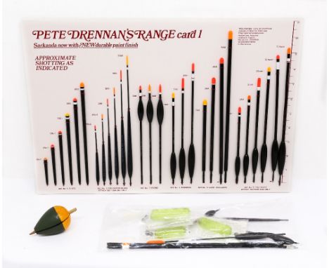 Fishing: a vintage boxed Pete Drennan's Range card 1 "Polywags" and further weights (1)&nbsp;