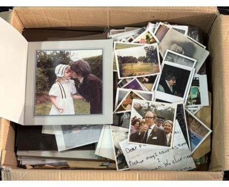 Eric Morecambe at home collection. 13 large press photographs of Eric at home, most measuring 38.5cm x 49cm; a photographic p