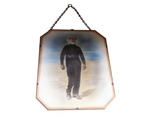 An early 20th Century crayon heightened photograph portrait of Eric Morecambe's grandfather William Robinson, Sadie's father,
