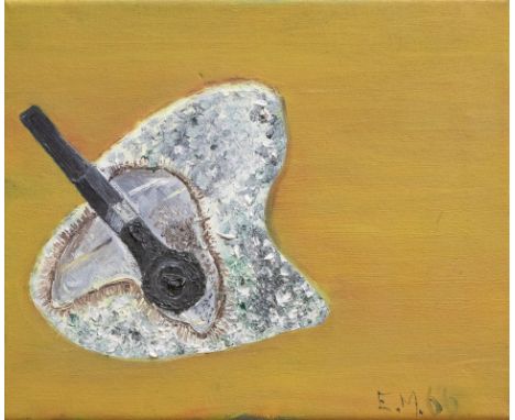 Eric Morecambe OBE (1926-1984)  Still life with Pipe and ashtray oil on canvas, 25 x 31cm  signed with initials E.M and dated