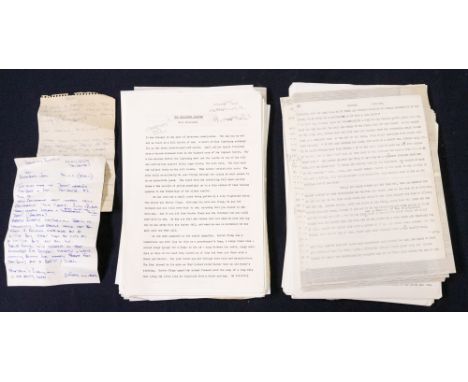 Manuscript draft of Stella, a novel, handwritten & typed by Eric Morecambe, together with a typescript version  ❧ This is fro