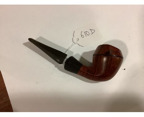 Eric Morecambe's Briar Pipe, the faceted stem with P motif (Peterson's), with chewed tip and undulating bowl rim  Eric Moreca
