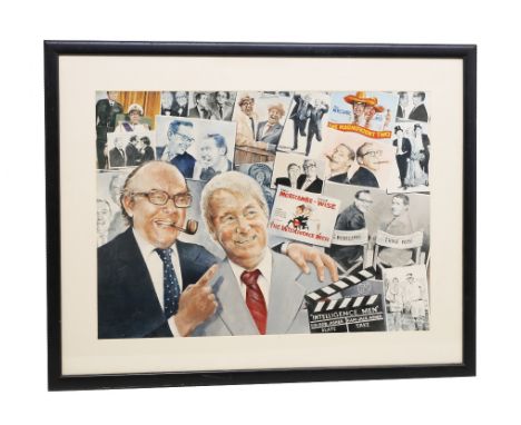 Keith Turley (British, Contemporary)  Morecambe and Wise;&nbsp;a&nbsp;colour print montage with various double portrait vigne