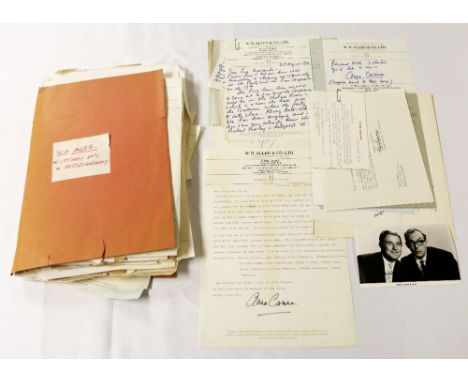 A folder of cuttings relating to the Morecambe & Wise Autobiography, including reviews & letters from publishers, corresponde