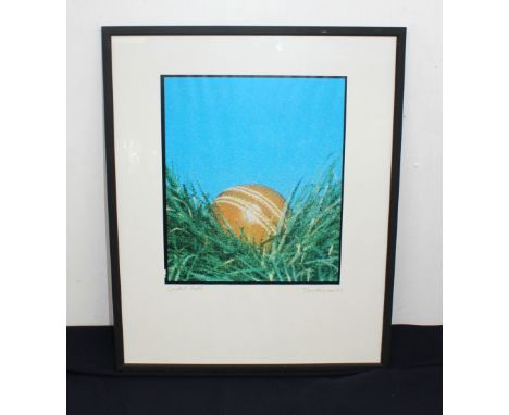 David Fairman (20th Century) Cricket Ball lithograph, 50 x 39.5cm signed, titled and dated (19)82 in pencil on margin, framed