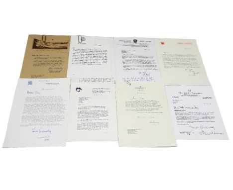 A Christmas party invitation to Eric Morecambe from Prime Minister Harold Wilson, 1975; letters from Lord Birkett (Lord Chamb