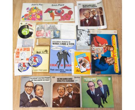 Morecambe & Wise merchandise, comprising M&W board game; Bring Me Sunshine, demonstration record not for sale (7" single); Br