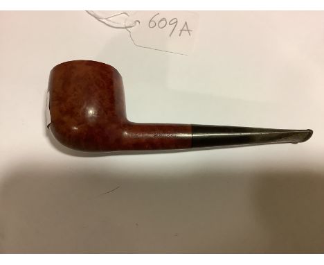 Eric Morecambe's Dunhill Bruyer(e) pipe, with chewed tip, the bowl slightly damaged, tobacco present (1)   Eric was awarded P
