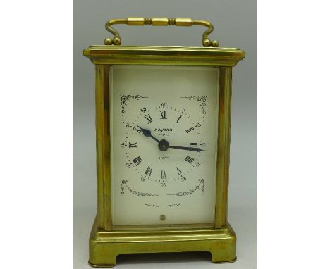 A Bayard 8 day carriage clock, Duverdrey & Bloquel, France, 11cm