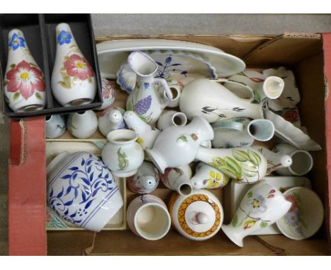 A collection of Radford pottery