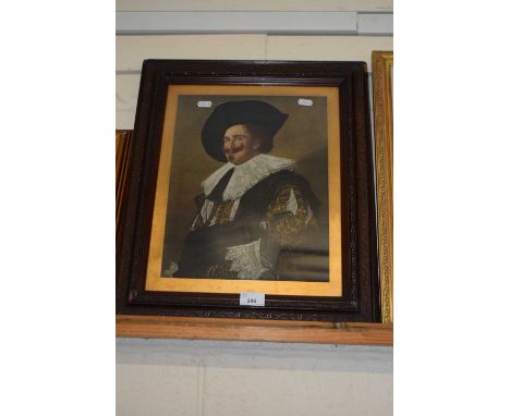 Coloured print The Laughing Cavalier