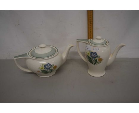 Susie Cooper teapot and coffee pot