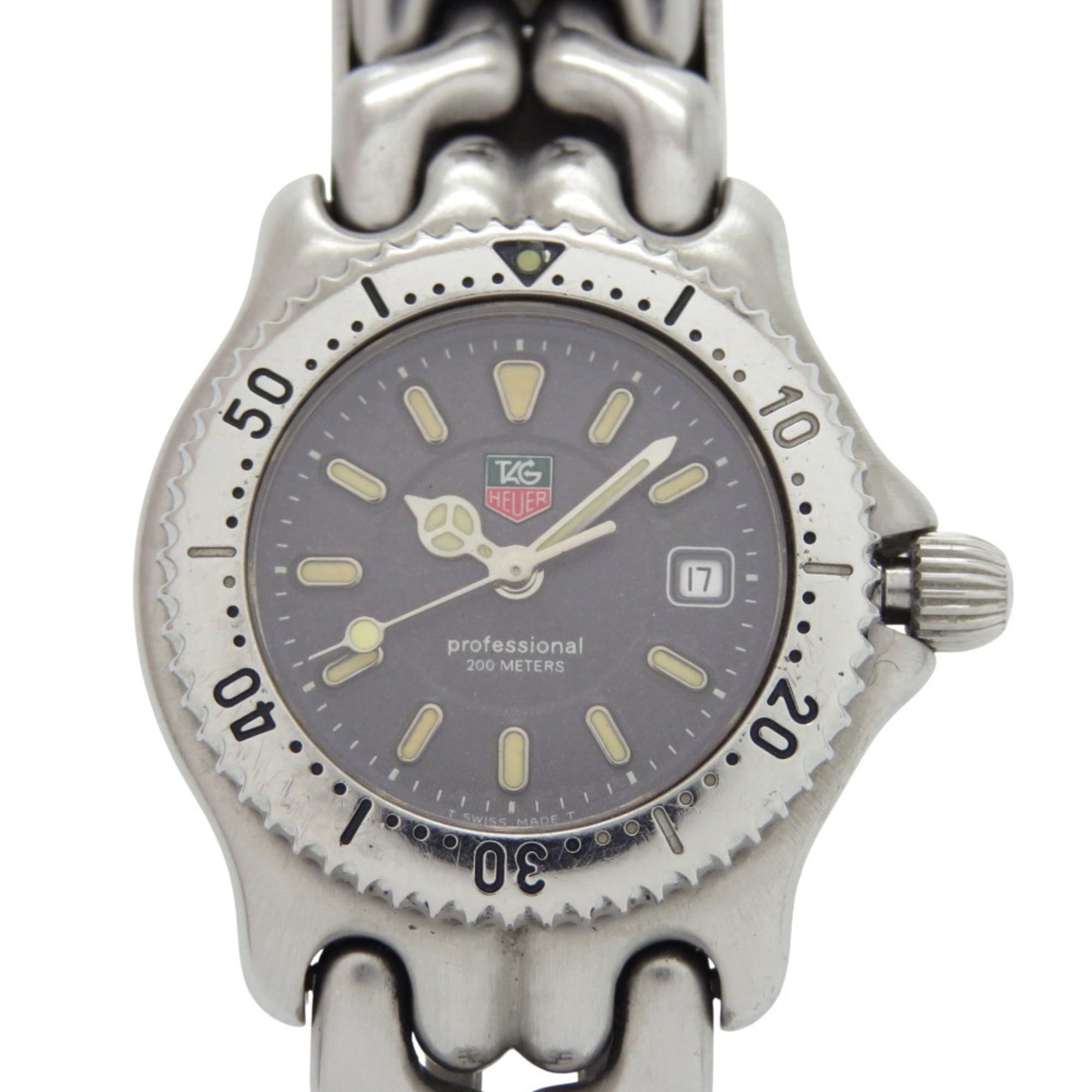 TAG Heuer Cell Date WG1313-2 Stainless Steel Gray Quartz Watch 0667TAG HEUER