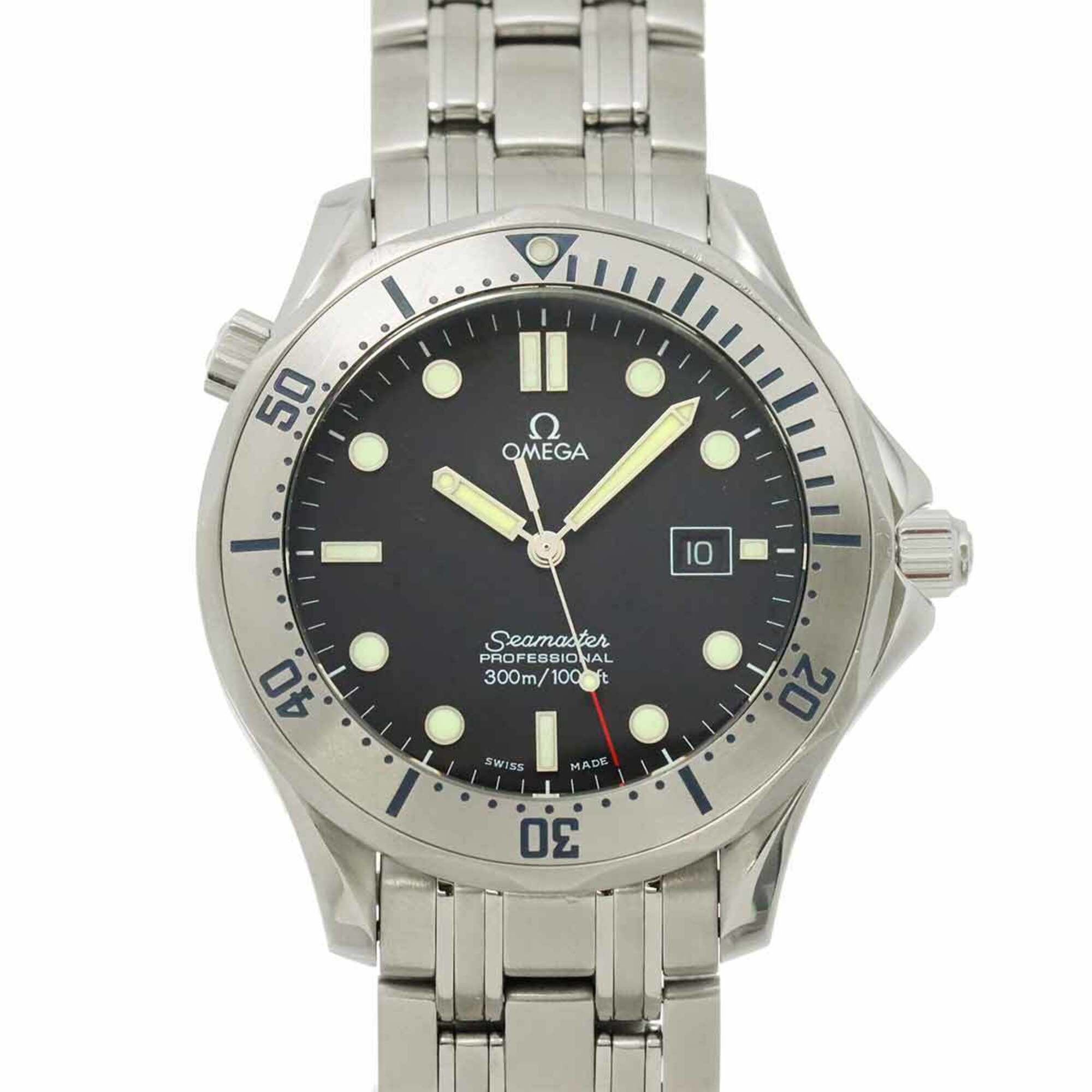 Omega Seamaster 300m 2261 50 Men\'s Watch, Date, Black, Quartz Watch