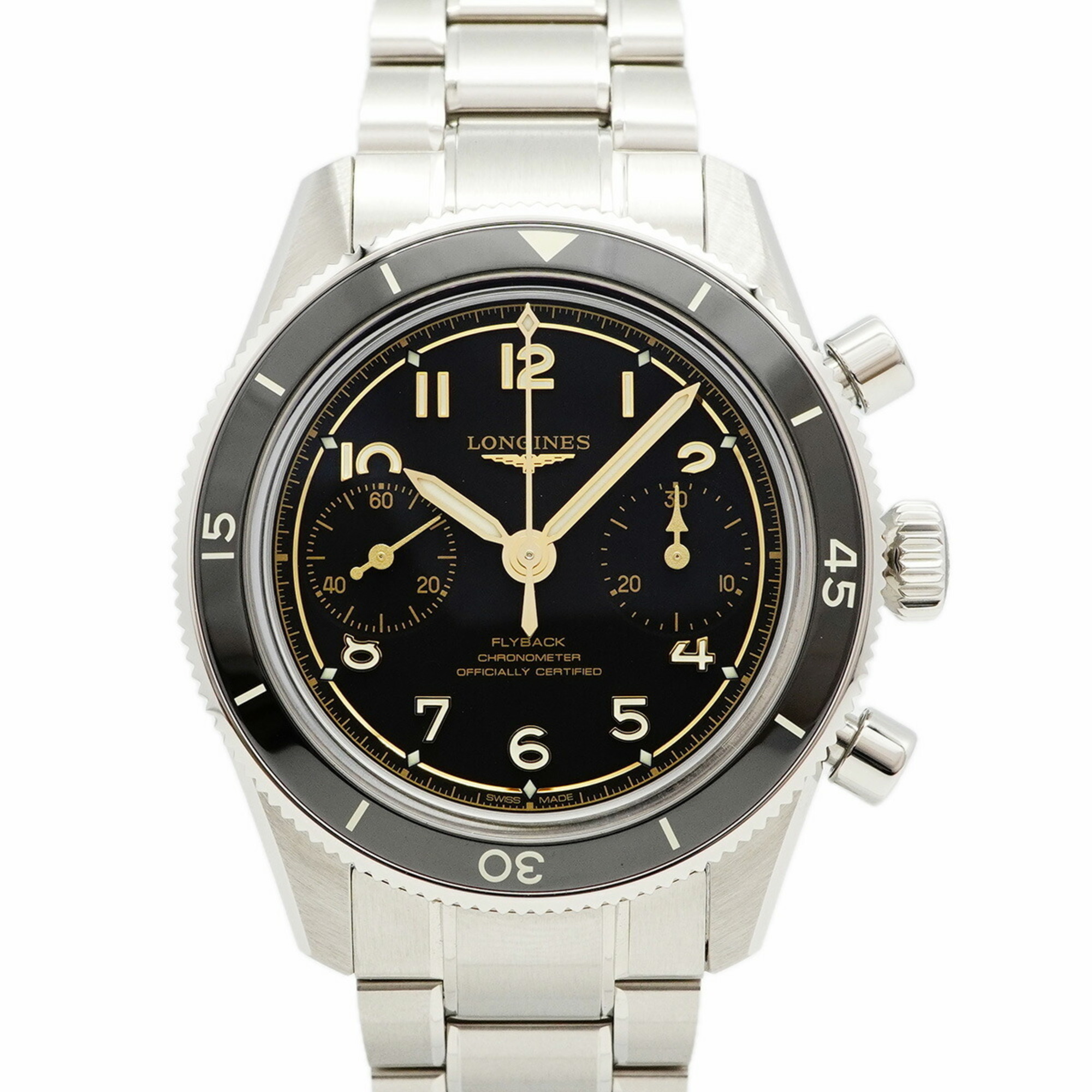 Longines Spirit Pilot L3.721.4.53.6 Black Dial Men\'s Watch