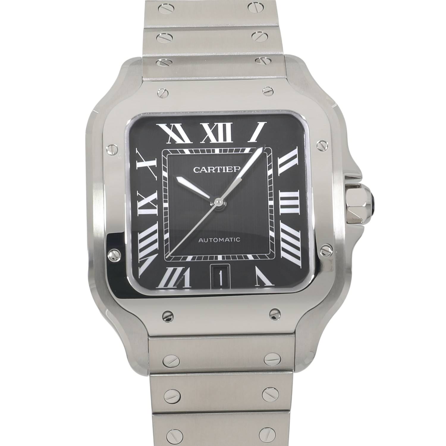 [NEW] CARTIER SANTOS DE CARTIER LARGE WSSA0096 BLACK Watch Ref: WSSA0096