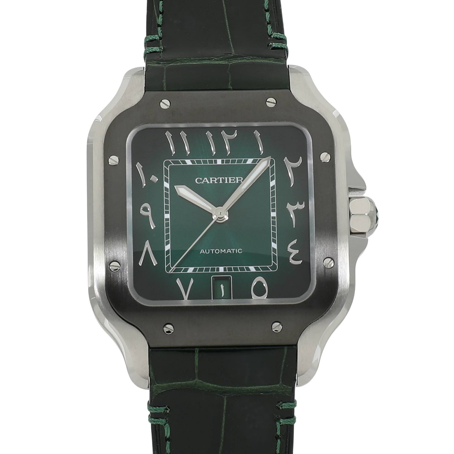 2025 [USED] CARTIER SANTOS DE CARTIER WATCH MIDDLE EAST LIMITED WSSA0055 GREEN Watch Ref: WSSA0055