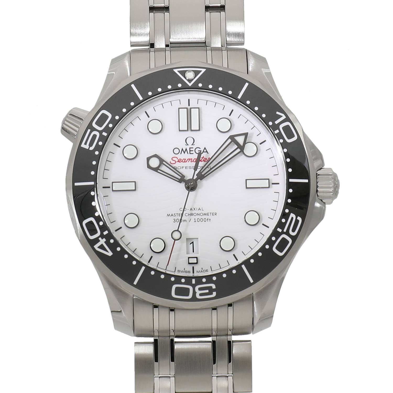 2026 [LNIB] OMEGA mm SEAMASTER DIVER 300M MASTER CO-AXIAL CHRONOMETER 42mm 210.30.42.20.04.001 WHITE