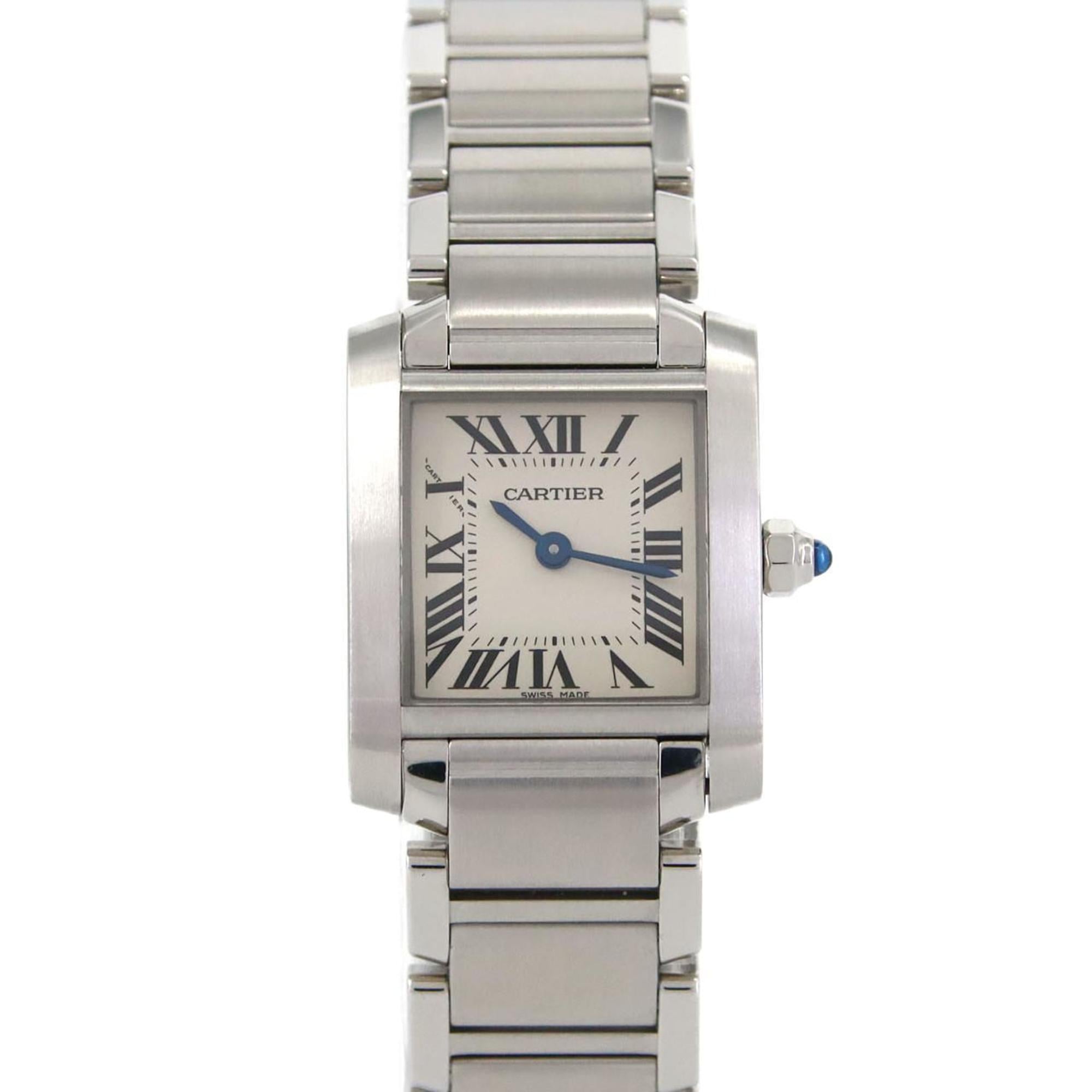 Cartier Tank Franaise SM W51008Q3 Stainless Steel Quartz Watch