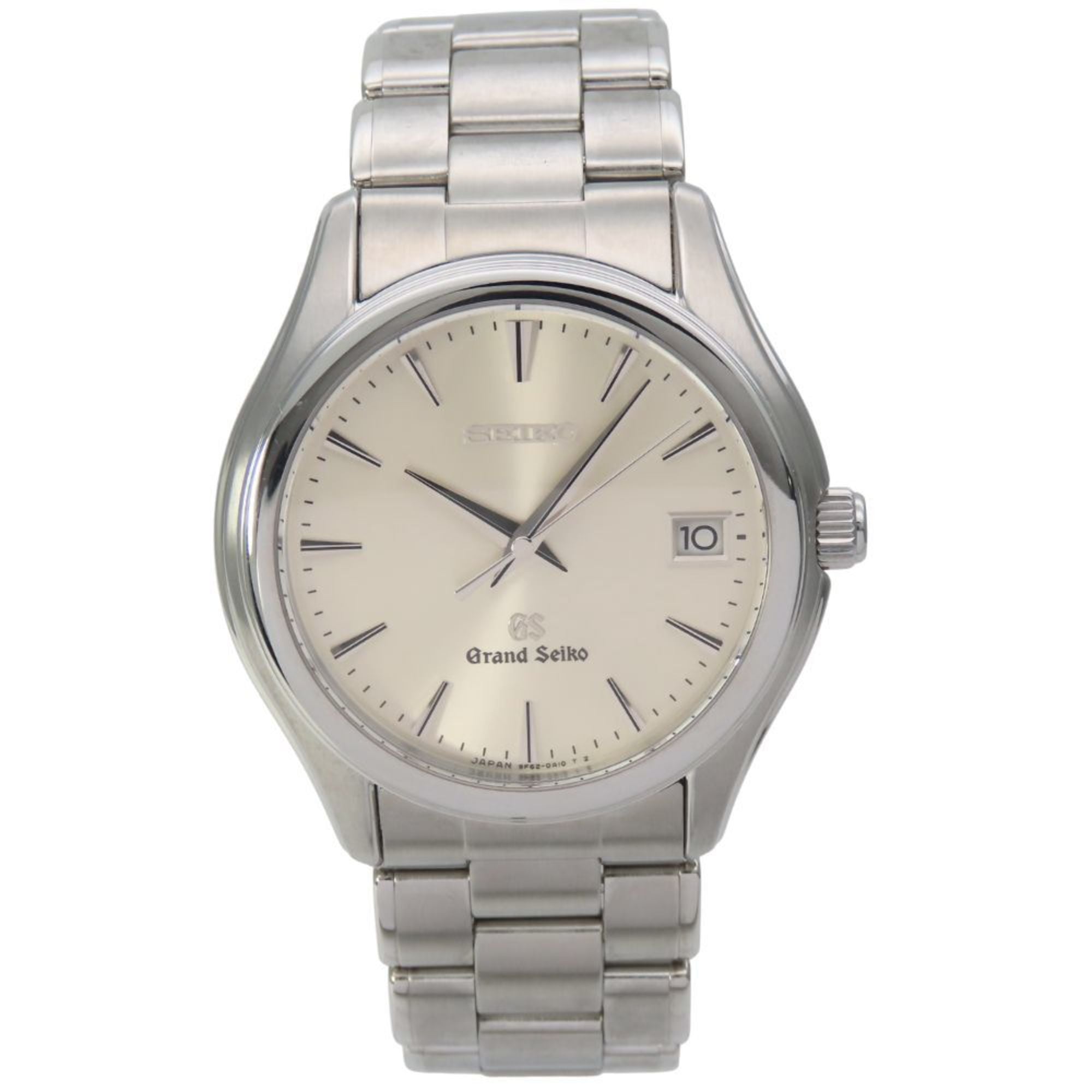 Seiko Grand 9F62-0A10 Stainless Steel Watch with Silver Dial, Men\'s