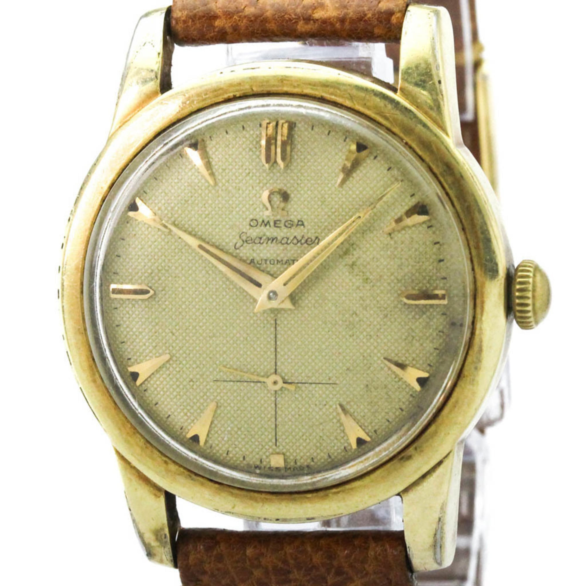 OMEGA Seamaster Cal 344 Gold Plated Automatic Watch 2576.21 Vintage
