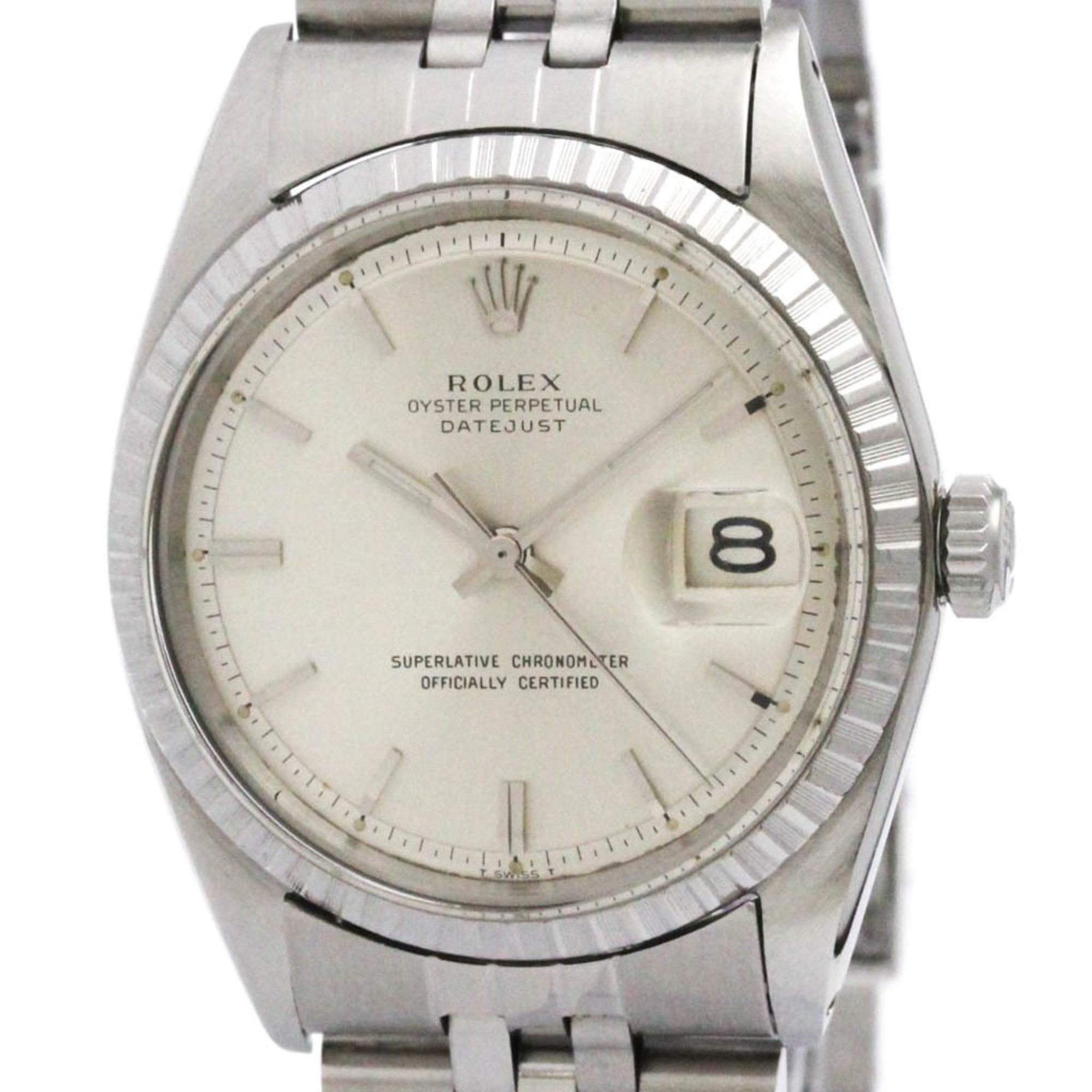 ROLEX Datejust 1603 Stainless Steel Automatic Mens Watch Vintage