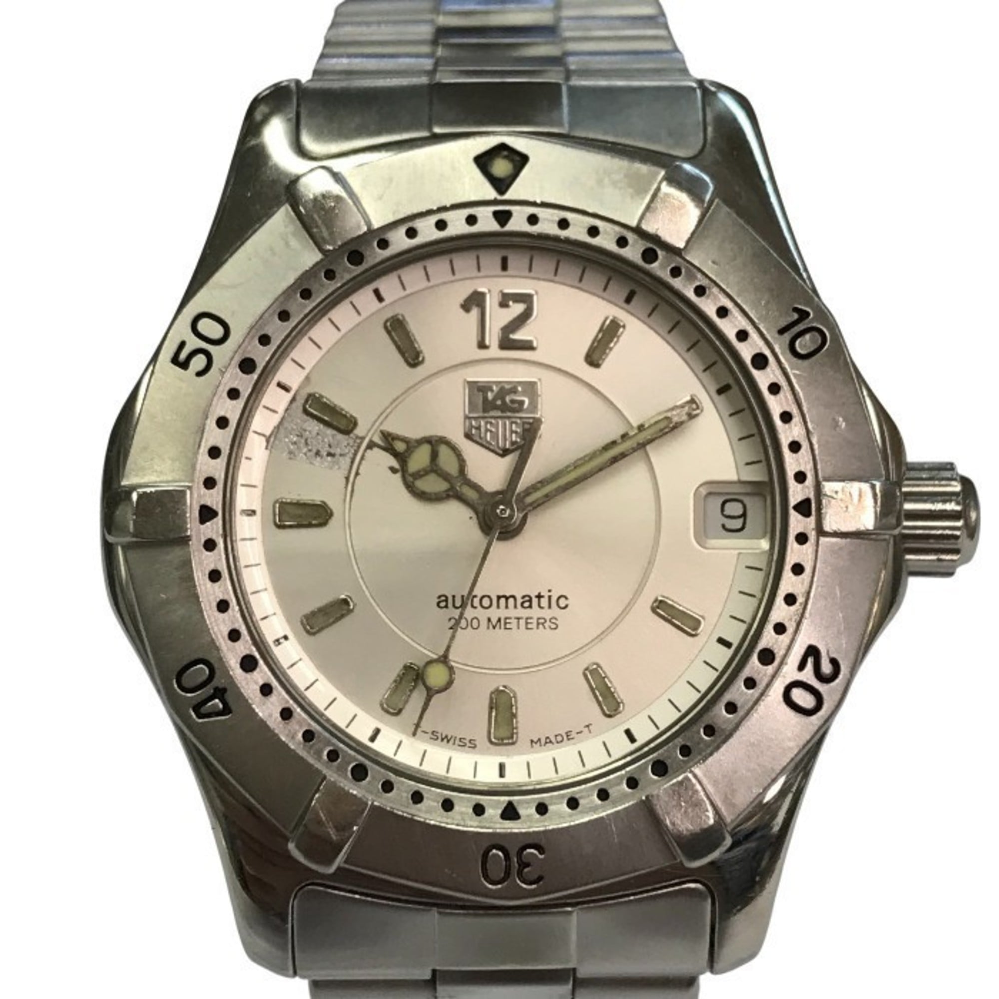 TAG HEUER Men\'s Analog Automatic Watch, 2000 Series, Stainless Steel, WK2216 T1