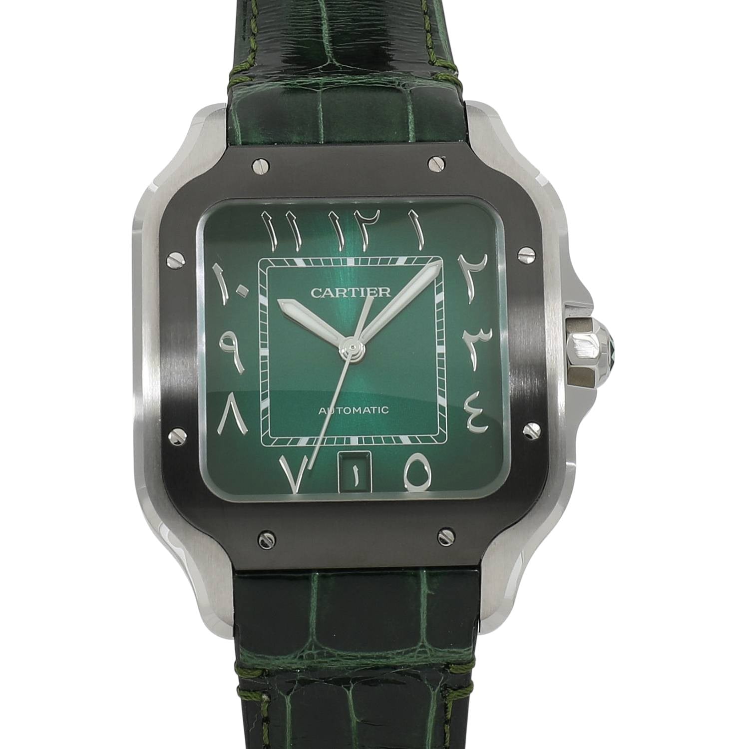 2025 [USED] CARTIER SANTOS DE CARTIER WATCH MIDDLE EAST LIMITED WSSA0055 GREEN Watch Ref: WSSA0055