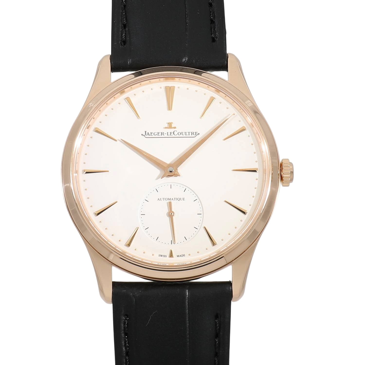 2022 [USED] JAEGER-LECOULTRE MASTER ULTRA SLIM SMALL SECOND Q1212510 EGG SHELL BEIGE Watch Ref: Q121