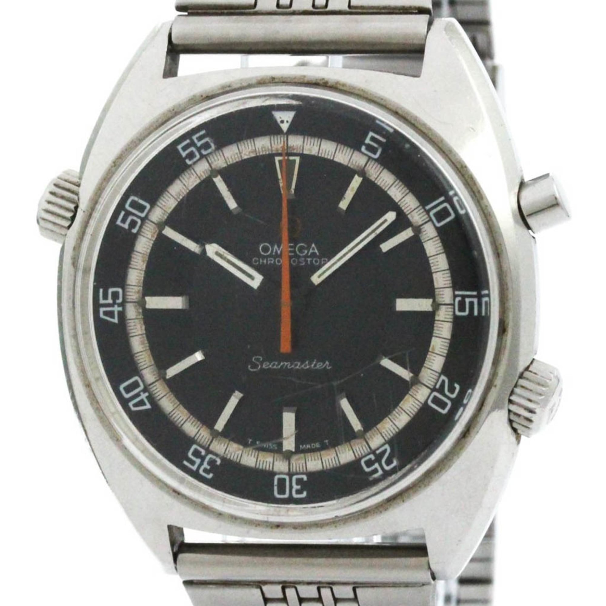 Vintage OMEGA Seamaster Chronostop Cal 865 Steel Mens Watch 145.008