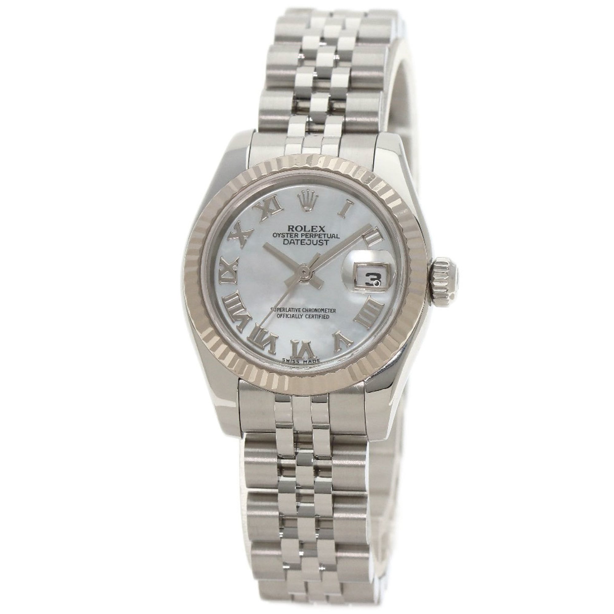 Rolex 179174NR Datejust Watch Stainless Steel SS K18WG Ladies ROLEX