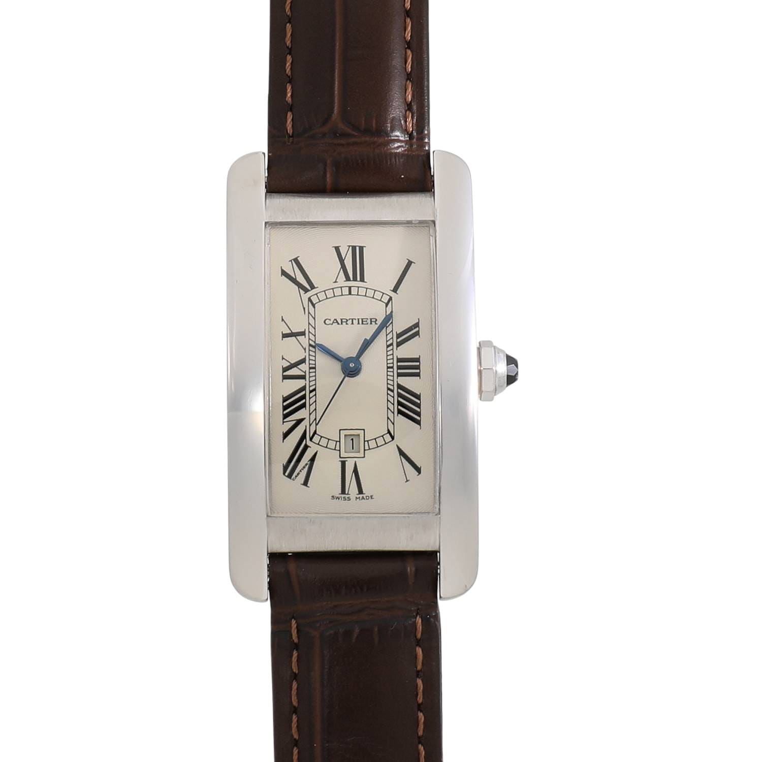 [USED] CARTIER MM TANK AMERICAINE MM W2603656 IVORY Watch Ref: W2603656