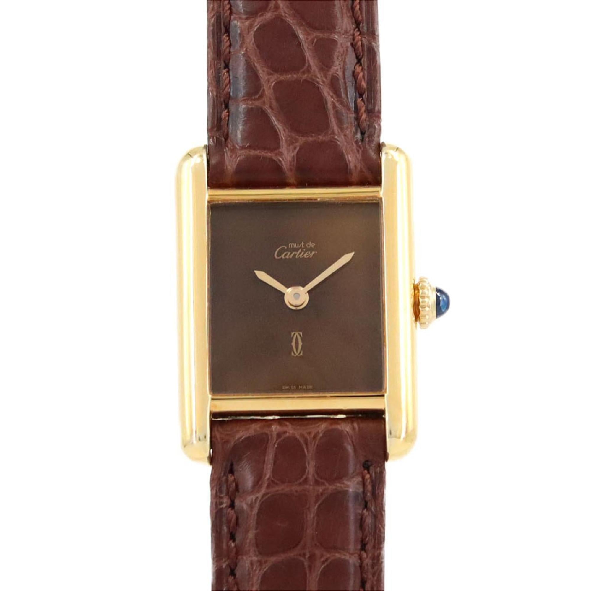 Cartier Must Tank SM GP 82975613 Watch, Manual Winding