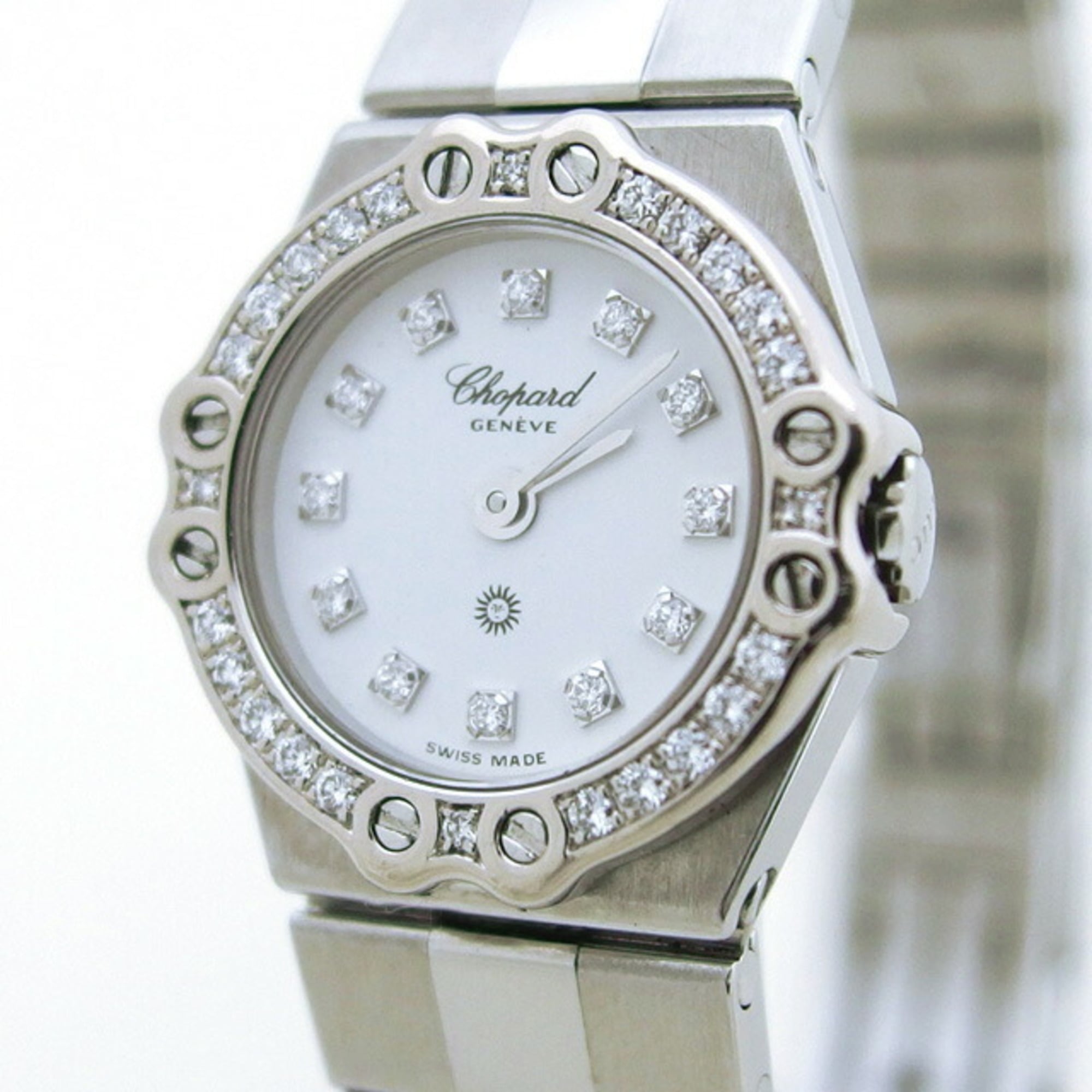 Chopard St. Moritz Diamond Bezel 12-Diamond Ladies Watch