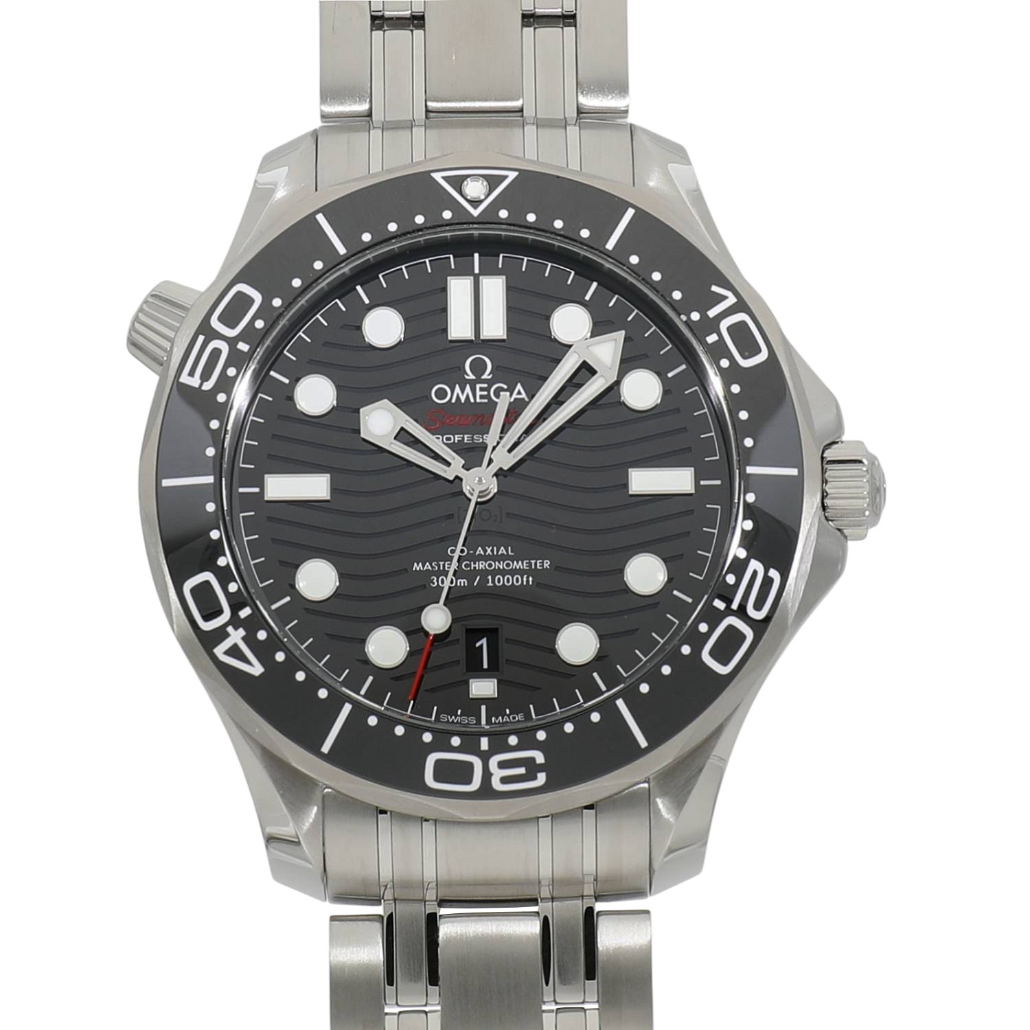 2026 [LNIB] OMEGA mm SEAMASTER DIVER 300M MASTER CO-AXIAL CHRONOMETER 42mm 210.30.42.20.01.001 BLACK
