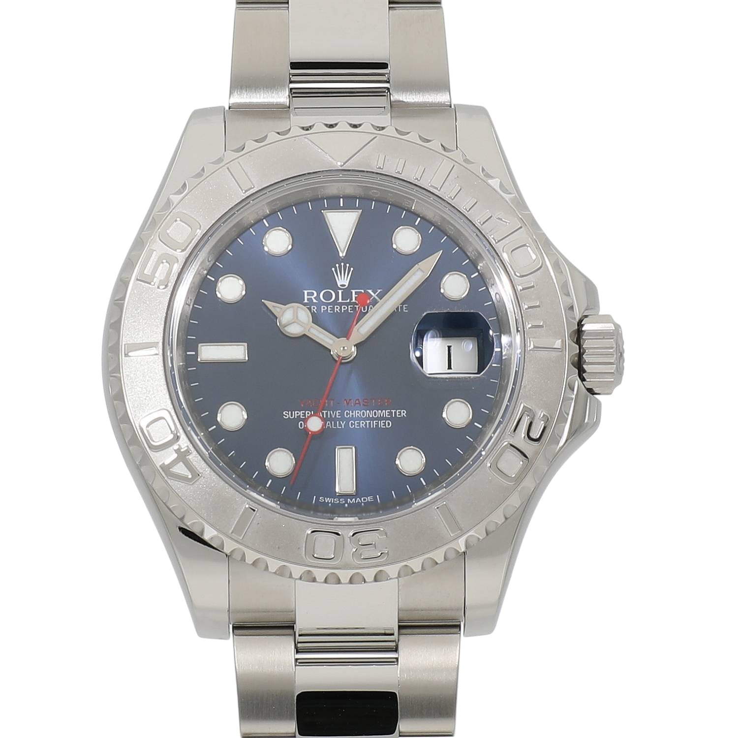 2015 [USED] ROLEX YACHT MASTER 116622 BLUE Watch Ref: 116622