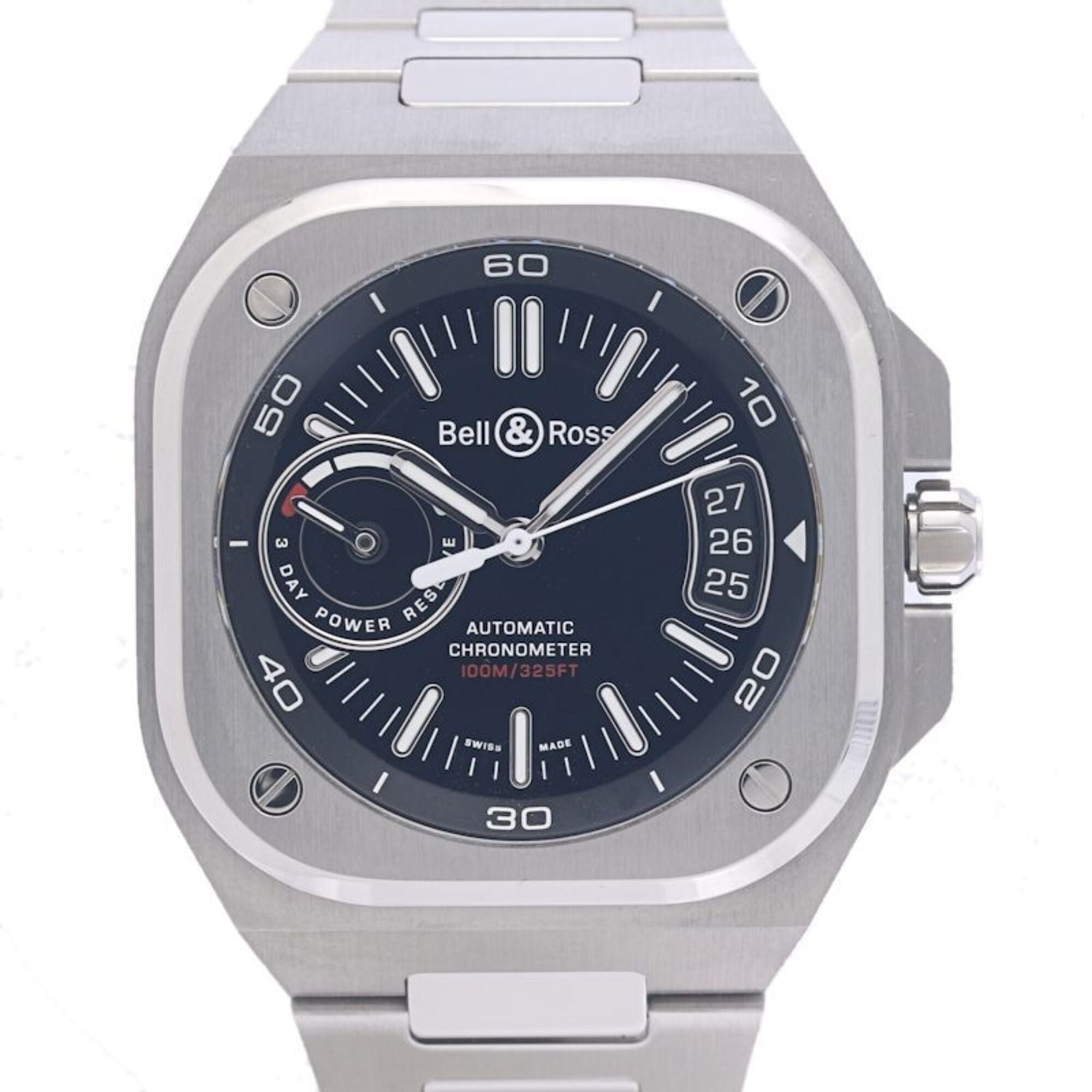 Bell & Ross BR-X5 Black Steel BRX5R-BL-ST SST Men\'s Watch SS 40275