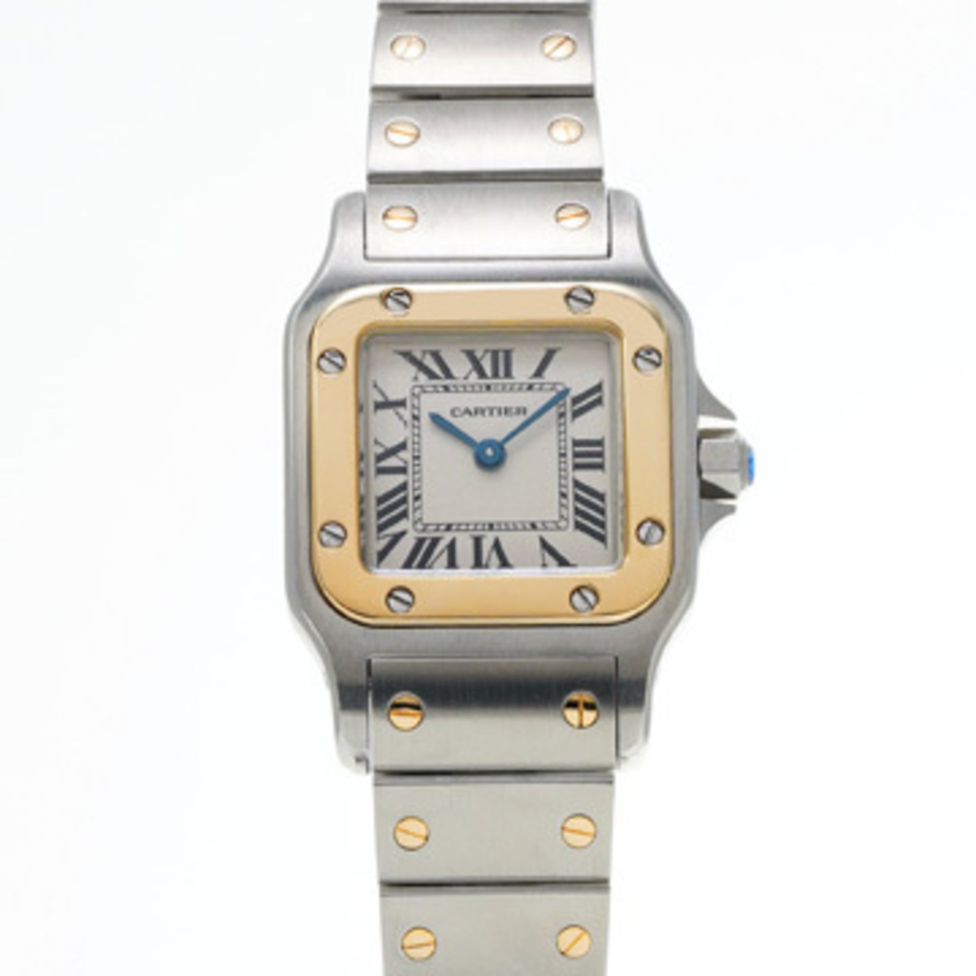 Cartier Santos Galbee SM W20012C4 Ivory Ladies Quartz Watch (Pre-owned) - Ginzo