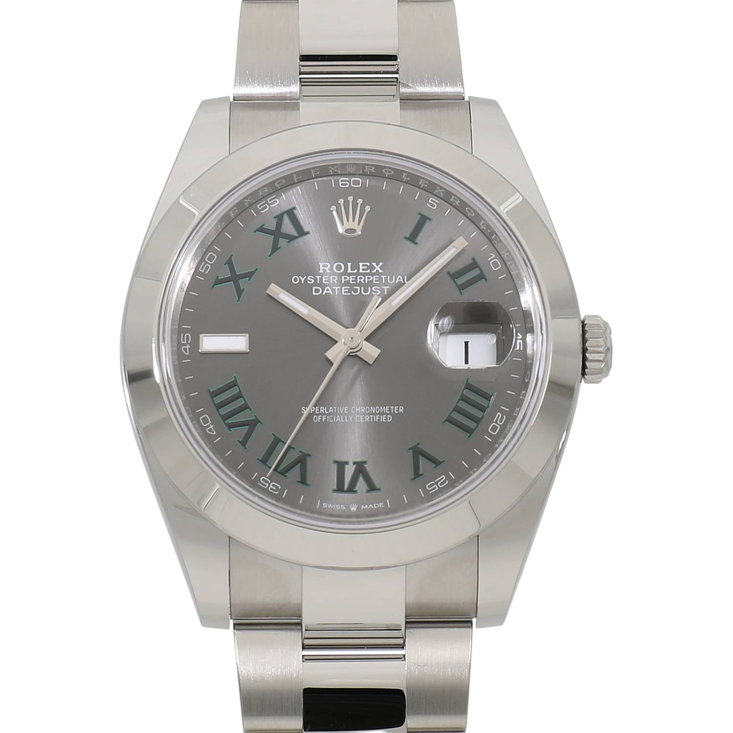 [NEW] ROLEX DATEJUST 41 126300 SLATE ROMAN Watch Ref: 126300