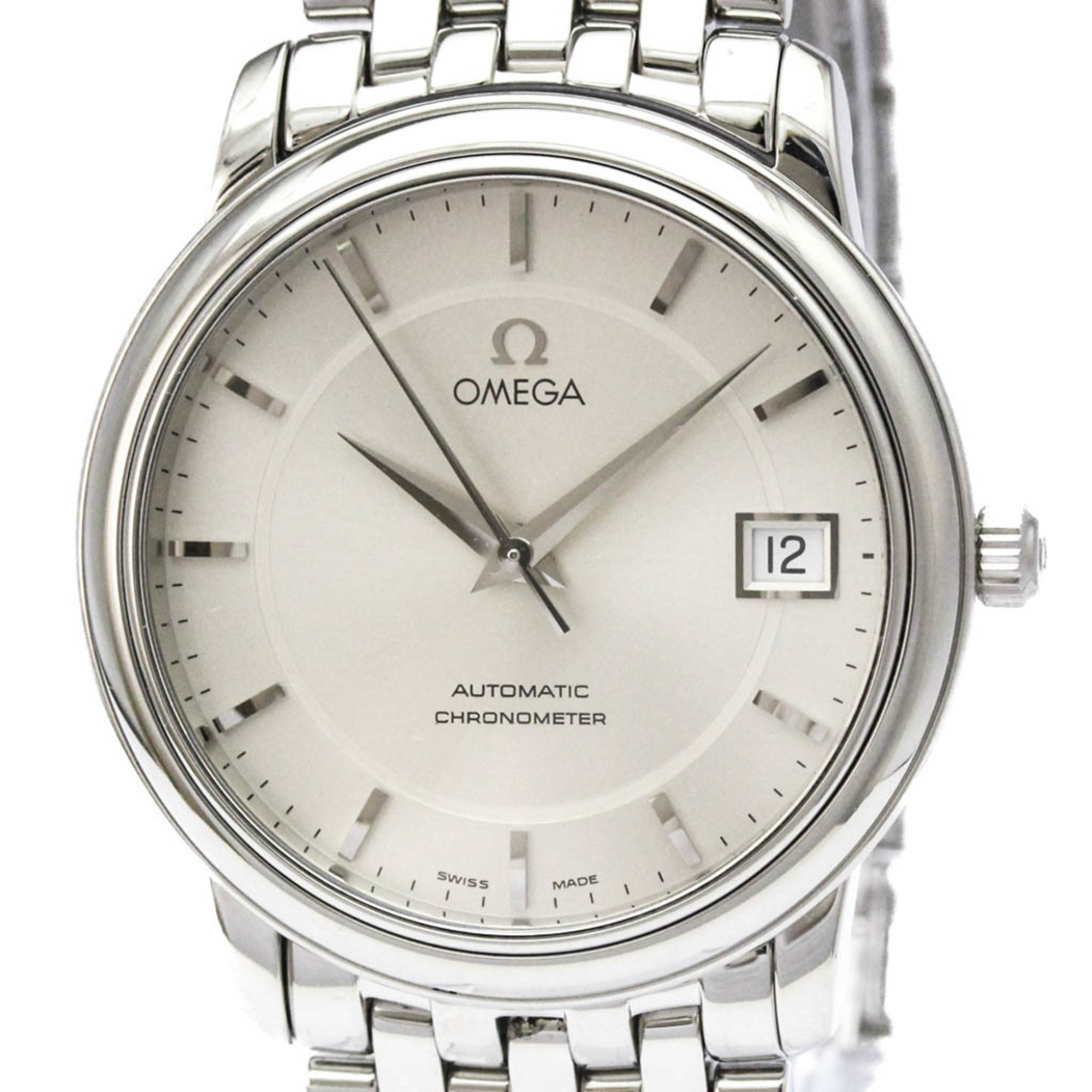 OMEGA De Ville Prestige Steel Automatic Mes Watch 4500.31 Polished