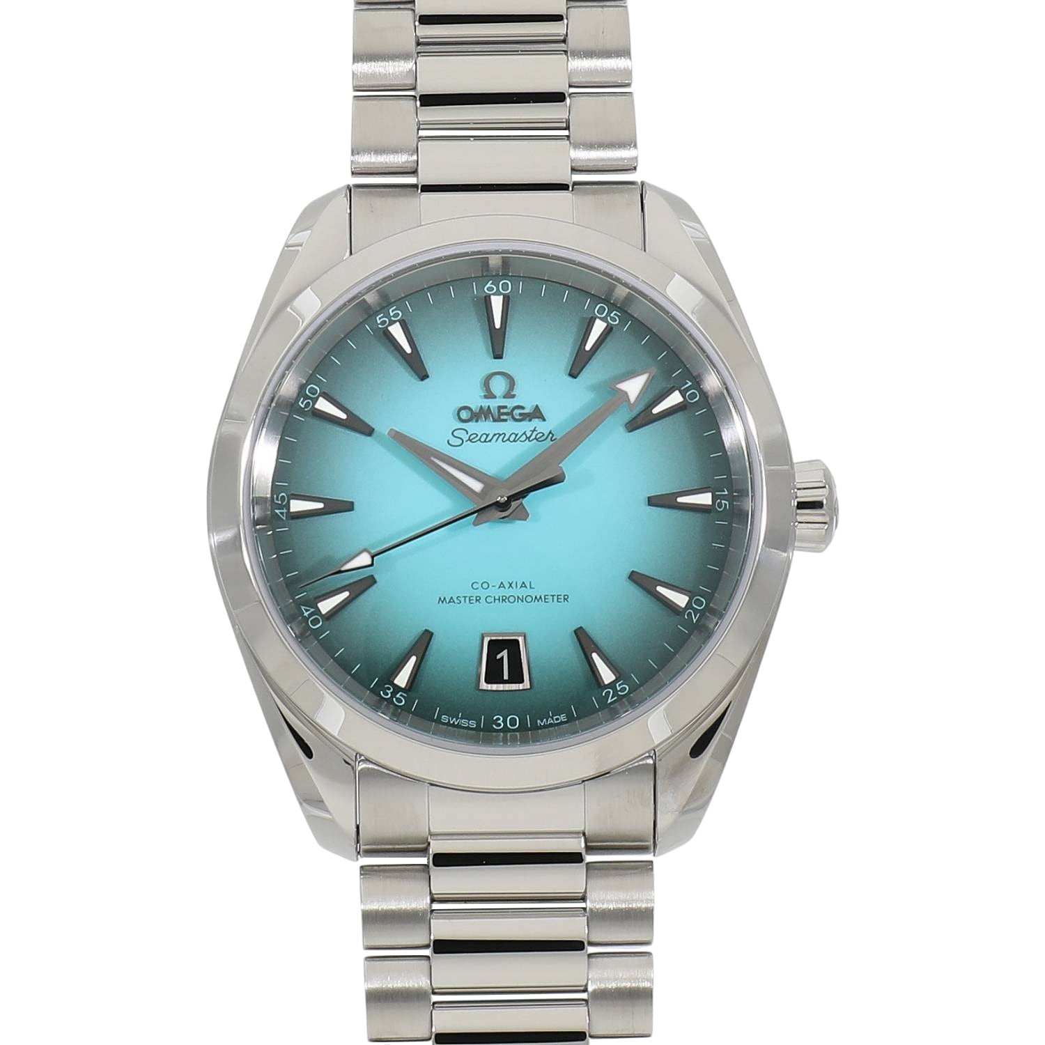 2026 [LNIB] OMEGA SEAMASTER AQUA TERRA 150M CO-AXIAL MASTER CHRONOMETER 220.10.38.20.03.005 TURQUOIS