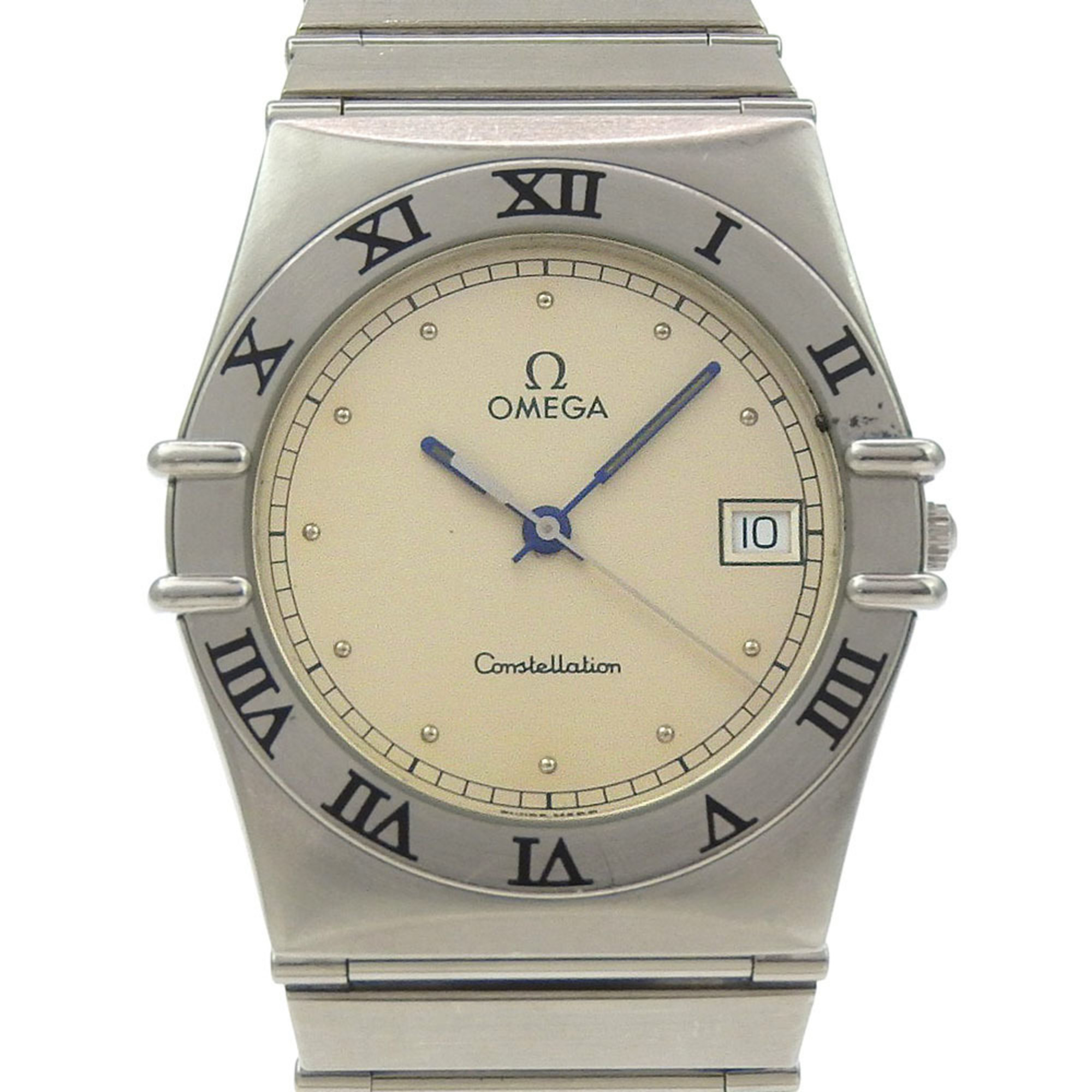 OMEGA Constellation Men\'s Watch, Stainless Steel, Silver Quartz Movement, Analog Display, Dial