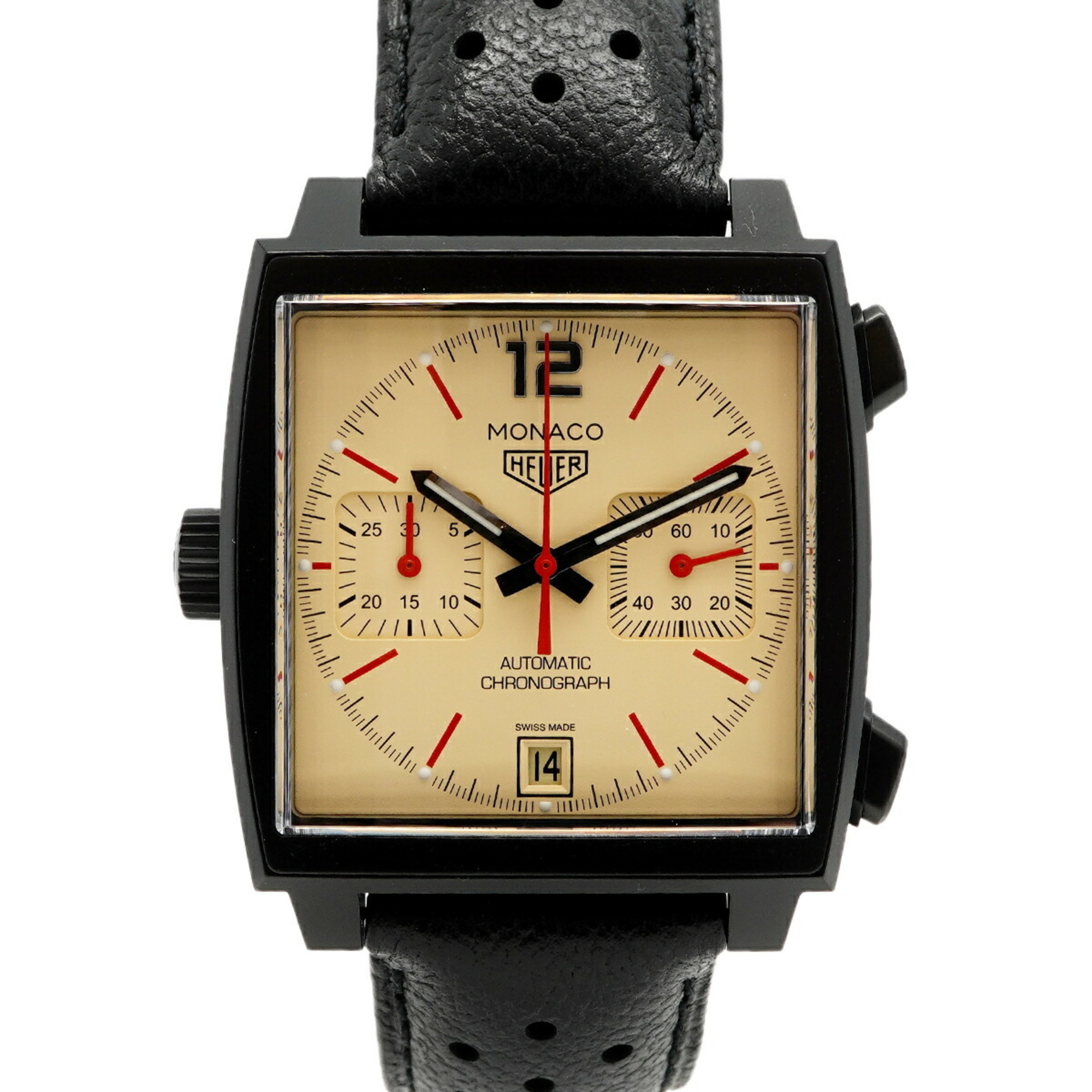 TAG Heuer Monaco CAW211U Ivory Dial Men\'s Watch