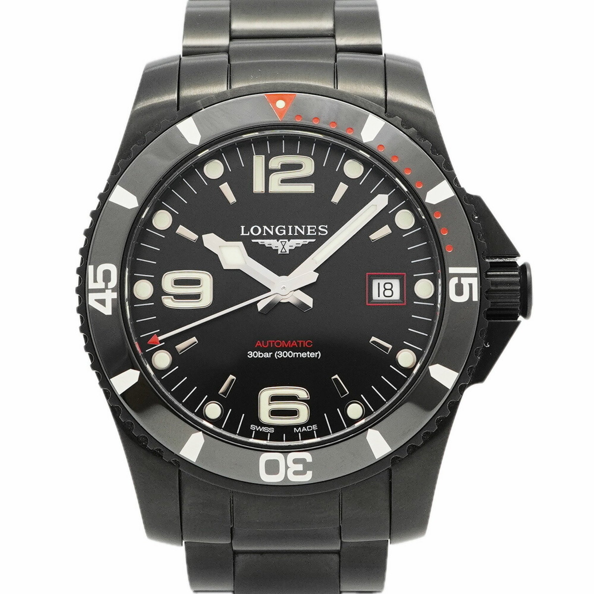Longines HydroConquest L3.742.2 Black Dial Men\'s Watch
