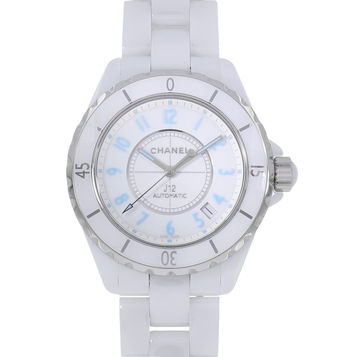 2016 [USED] CHANEL J12 H3827 WHITE Watch Ref: H3827