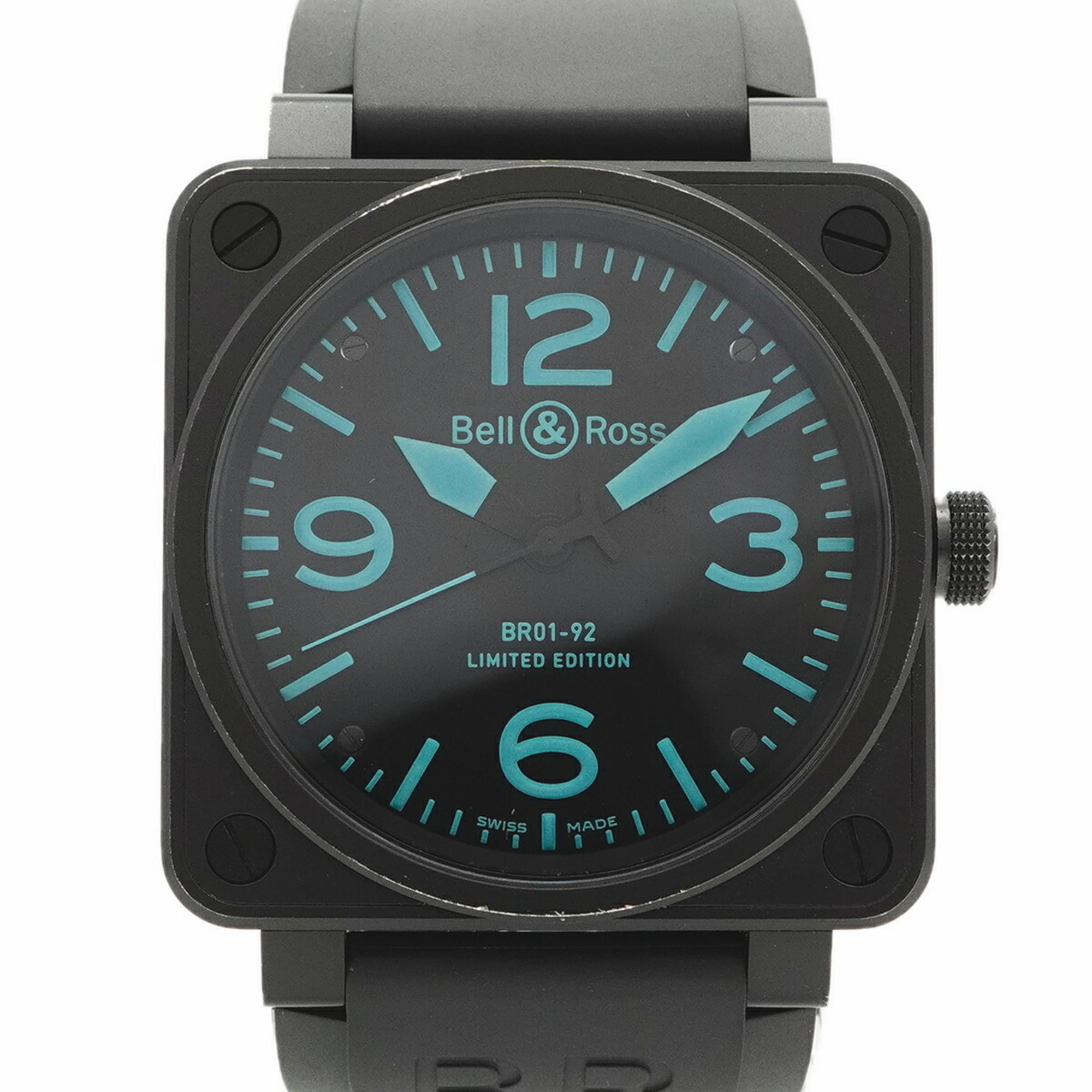 Bell & Ross Aviation BR01-92-SBlu Black Dial Men\'s Watch