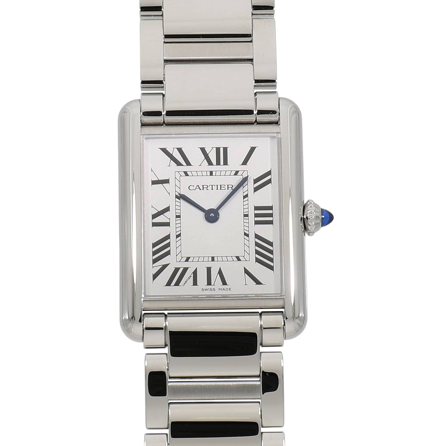 [NEW] CARTIER TANK MUST SOLARBEAT WATCH LARGE WSTA0122 SILVER Watch Ref: WSTA0122