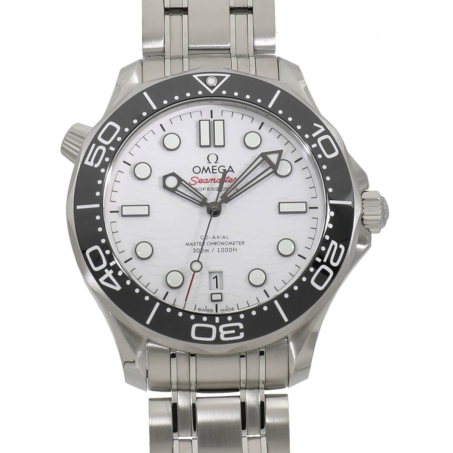 2026 [LNIB] OMEGA mm SEAMASTER DIVER 300M MASTER CO-AXIAL CHRONOMETER 42mm 210.30.42.20.04.001 WHITE
